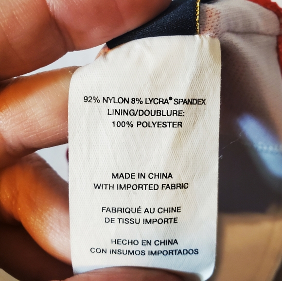 Laundry by Shelli Segal One Piece Swimsuit Red S - Picture 6 of 8